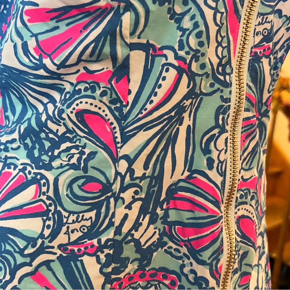 Lilly Pulitzer blue, pink and white multi vibrant
Sleeveless Dress - Picture 7 of 7
